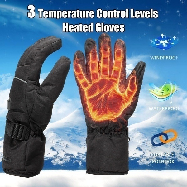 Battery Power Electric Heated Winter Warm Waterproof Gloves