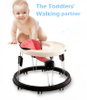 Eco Friendly Round Foldable Baby Walker For Small Spaces