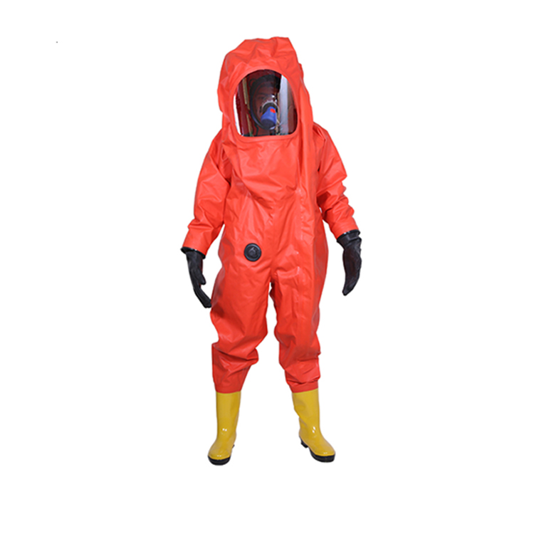 Fully Encapsulating Chemical Protective Suit For Firefighter Gas Tight Suits